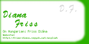 diana friss business card
